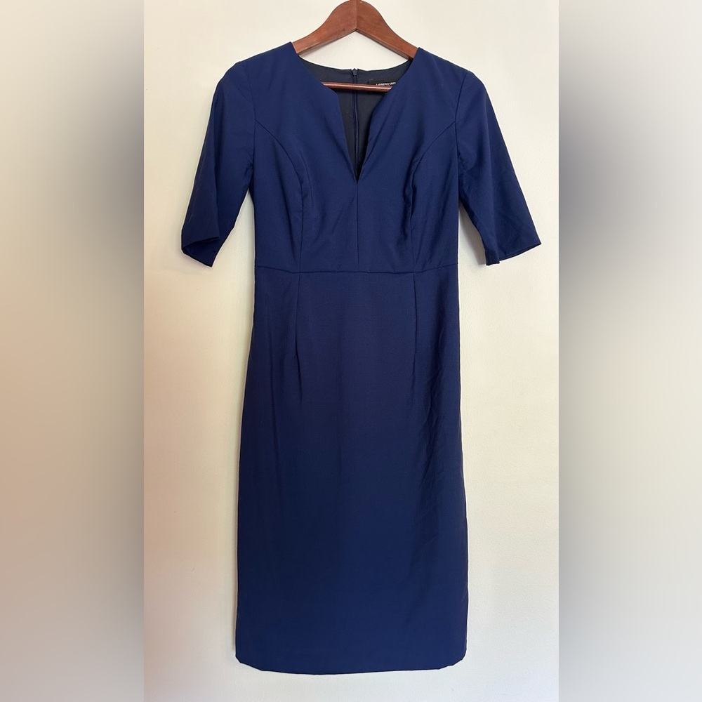 Navy Blue Midi Dress